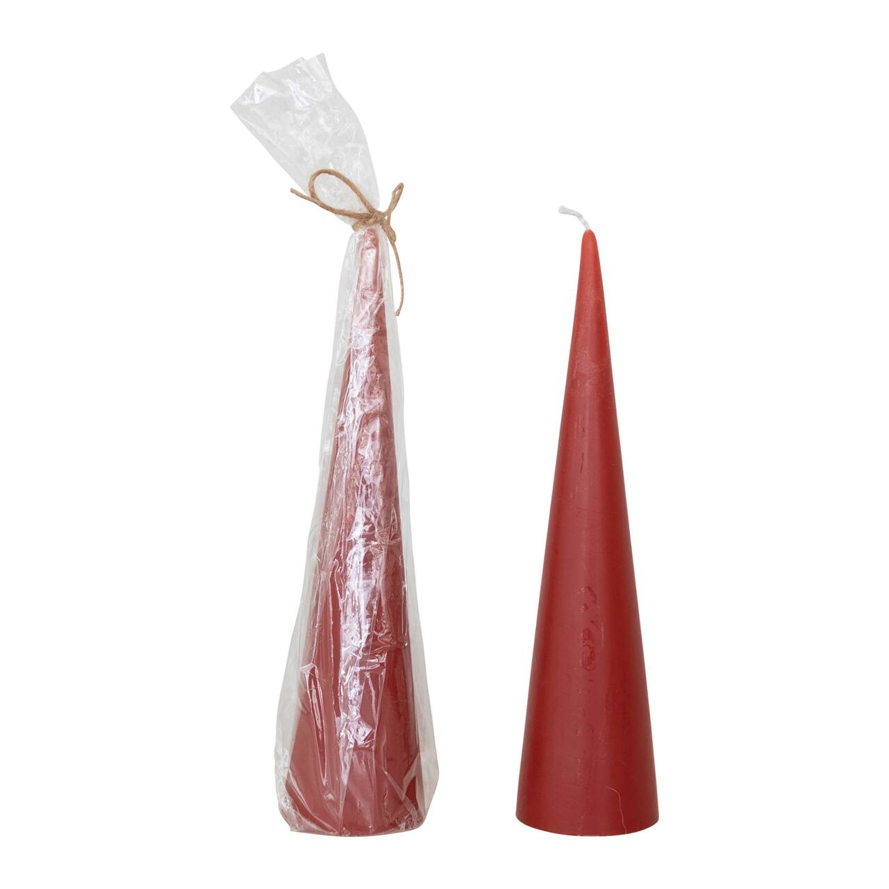 Hello Honey® 10" Holly Berry Red Unscented Tree Shaped Candle